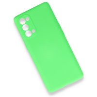 Newface Oppo Reno 5 Kılıf First Silikon - Yeşil