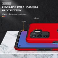 Newface Oppo Reno 5 Lite Kılıf Elit Yüzüklü Kapak - Kırmızı