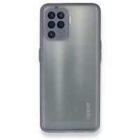 Newface Oppo Reno 5 Lite Kılıf Montreal Silikon Kapak - Gri