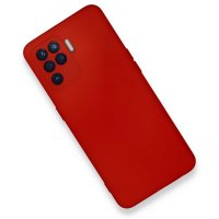 Newface Oppo Reno 5 Lite Kılıf Nano içi Kadife Silikon - Kırmızı