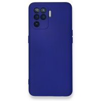 Newface Oppo Reno 5 Lite Kılıf Nano içi Kadife Silikon - Koyu Mavi