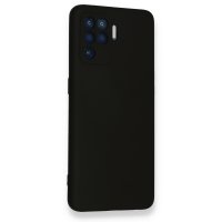 Newface Oppo Reno 5 Lite Kılıf Nano içi Kadife Silikon - Siyah