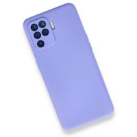 Newface Oppo Reno 5 Lite Kılıf First Silikon - Lila