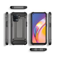 Newface Oppo Reno 5 Lite Kılıf Tank Silikon Kapak - Lacivert