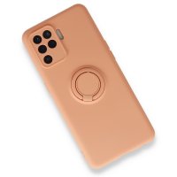 Newface Oppo Reno 5 Lite Kılıf Viktor Yüzüklü Silikon - Pudra