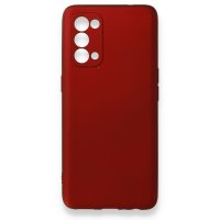 Newface Oppo Reno 5 Pro Kılıf First Silikon - Bordo