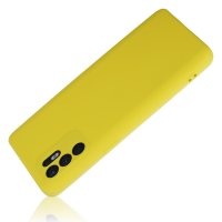 Newface Oppo Reno 6 Kılıf Nano içi Kadife Silikon - Sarı