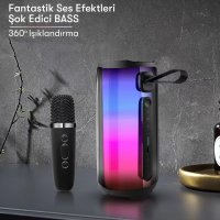 Newface Pluse 5 Mikrofonlu RGB Kablosuz Hoparlör - Beyaz