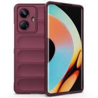 Newface Realme 10 Pro Plus 5G Kılıf Optimum Silikon - Bordo