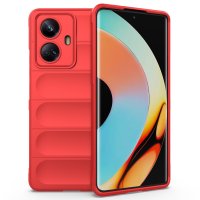 Newface Realme 10 Pro Plus 5G Kılıf Optimum Silikon - Kırmızı