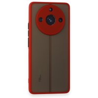 Newface Realme 11 Pro Kılıf Montreal Silikon Kapak - Kırmızı