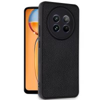 Newface Realme 12 5G Kılıf Aras Deri Kapak - Siyah