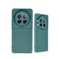 Newface Realme 12 Pro Kılıf Auto Focus Karbon Kapak - Koyu Yeşil