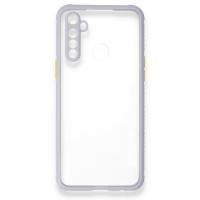 Newface Realme C3 Kılıf Miami Şeffaf Silikon - Lila