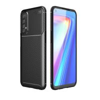 Newface Realme 7 Kılıf Focus Karbon Silikon - Siyah