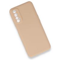 Newface Realme 7 Kılıf Nano içi Kadife Silikon - Pudra