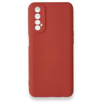 Newface Realme 7 Kılıf Nano içi Kadife Silikon - Kiremit