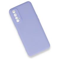 Newface Realme 7 Kılıf Nano içi Kadife Silikon - Lila