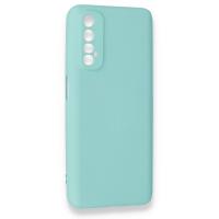 Newface Realme 7 Kılıf Nano içi Kadife Silikon - Turkuaz