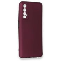 Newface Realme 7 Kılıf First Silikon - Mürdüm