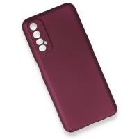 Newface Realme 7 Kılıf First Silikon - Mürdüm