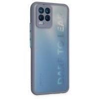 Newface Realme 8 Kılıf Montreal Silikon Kapak - Gri