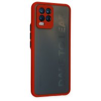 Newface Realme 8 Kılıf Montreal Silikon Kapak - Kırmızı