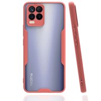 Newface Realme 8 Kılıf Platin Silikon - Pembe