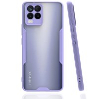 Newface Realme 8 Pro Kılıf Platin Silikon - Lila