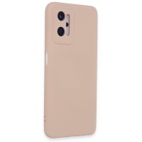 Newface Realme 9i 4G Kılıf Nano içi Kadife Silikon - Pudra