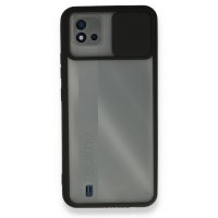 Newface Realme C11 2021 Kılıf Palm Buzlu Kamera Sürgülü Silikon - Siyah