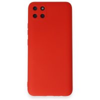 Newface Realme C11 Kılıf Nano içi Kadife  Silikon - Kırmızı