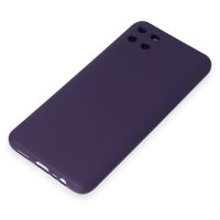 Newface Realme C11 Kılıf Nano içi Kadife Silikon - Mor