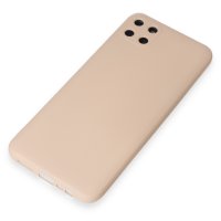 Newface Realme C11 Kılıf Nano içi Kadife Silikon - Pudra