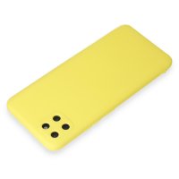 Newface Realme C11 Kılıf Nano içi Kadife Silikon - Sarı