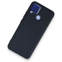 Newface Realme C15 Kılıf Nano içi Kadife Silikon - Lacivert