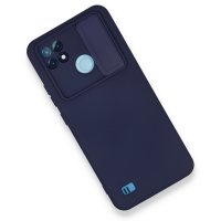 Newface Realme C21 Kılıf Color Lens Silikon - Lacivert