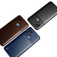 Newface Realme C21 Kılıf Focus Karbon Silikon - Siyah