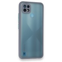 Newface Realme C21 Kılıf Montreal Silikon Kapak - Gri