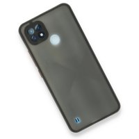 Newface Realme C21 Kılıf Montreal Silikon Kapak - Siyah