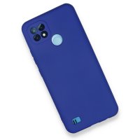 Newface Realme C21 Kılıf First Silikon - Lacivert