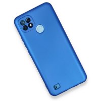 Newface Realme C21 Kılıf First Silikon - Mavi