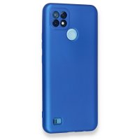 Newface Realme C21 Kılıf First Silikon - Mavi
