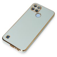 Newface Realme C21Y Kılıf Volet Silikon - Açık Yeşil