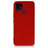 Newface Realme C25s Kılıf Nano içi Kadife  Silikon - Kırmızı