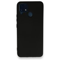 Newface Realme C25 Kılıf Nano içi Kadife Silikon - Siyah