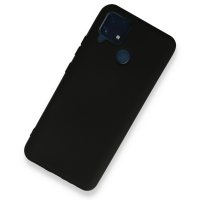 Newface Realme C25s Kılıf Nano içi Kadife  Silikon - Siyah