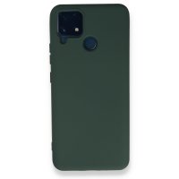 Newface Realme C25s Kılıf Nano içi Kadife  Silikon - Koyu Yeşil