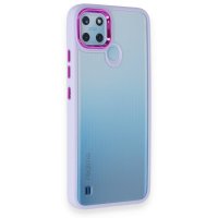 Newface Realme C25Y Kılıf Dora Kapak - Lila