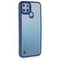 Newface Realme C25Y Kılıf Dora Kapak - Mavi